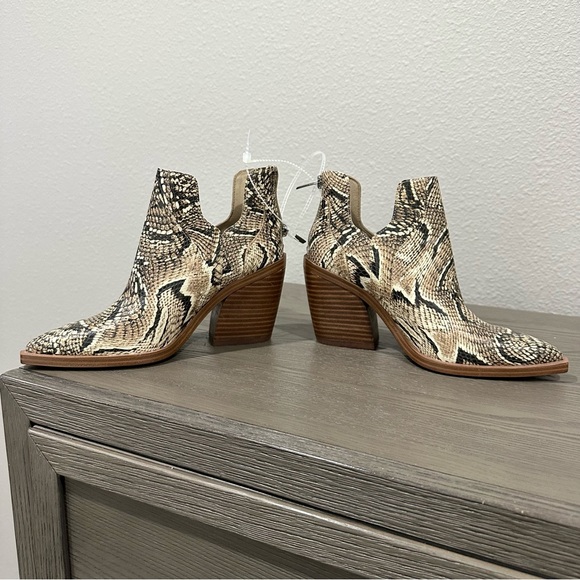 NWT Vince Camuto Gannilla Leather Snakeskin Size 6M - Picture 3 of 10